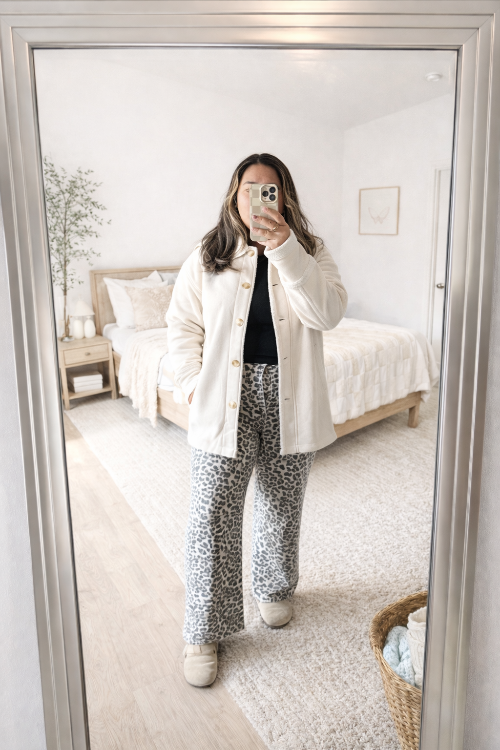 Parchment Suede Sherpa Jacket — Oak + Ollie Western Cozy Layer
